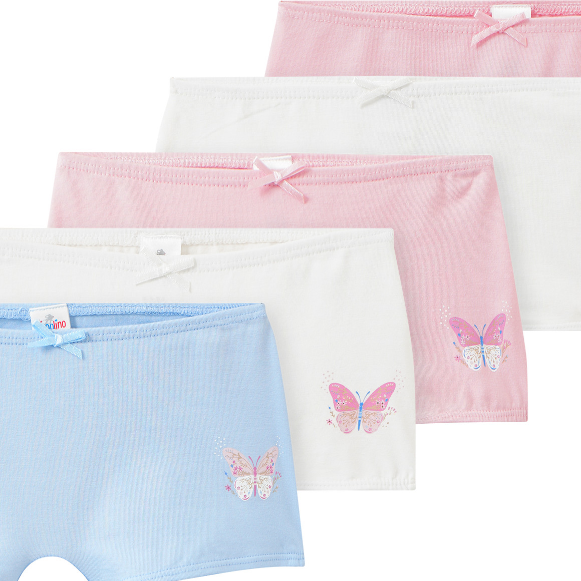5 Mädchen Pantys mit Bio-Baumwolle