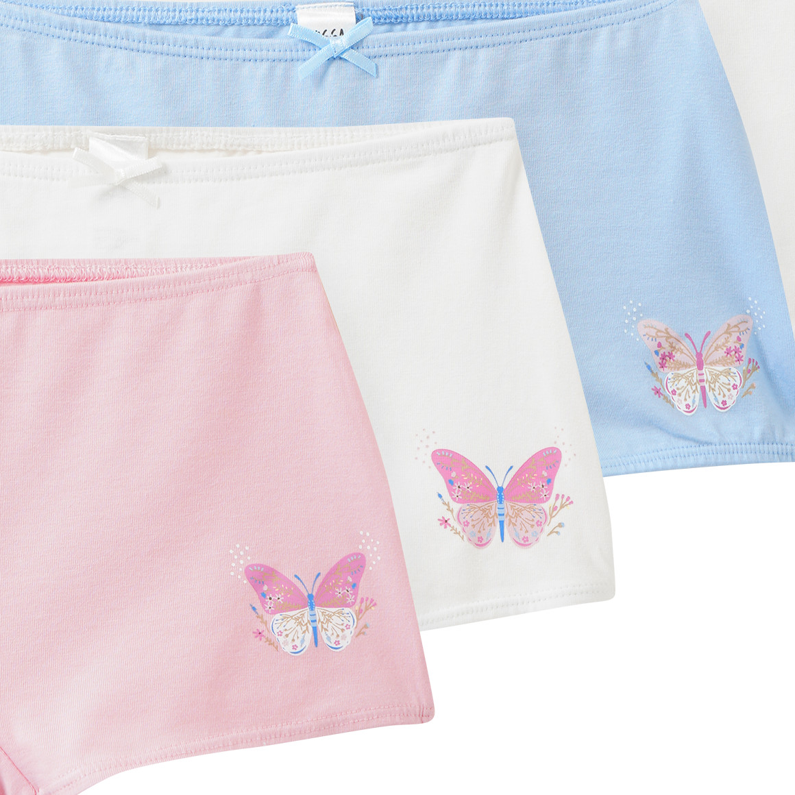 5 Mädchen Pantys mit Bio-Baumwolle