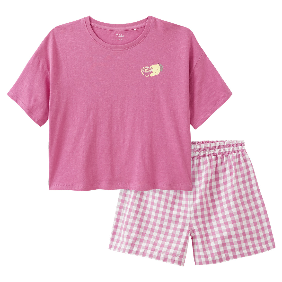 Mädchen Shorty mit Zitronen-Motiv