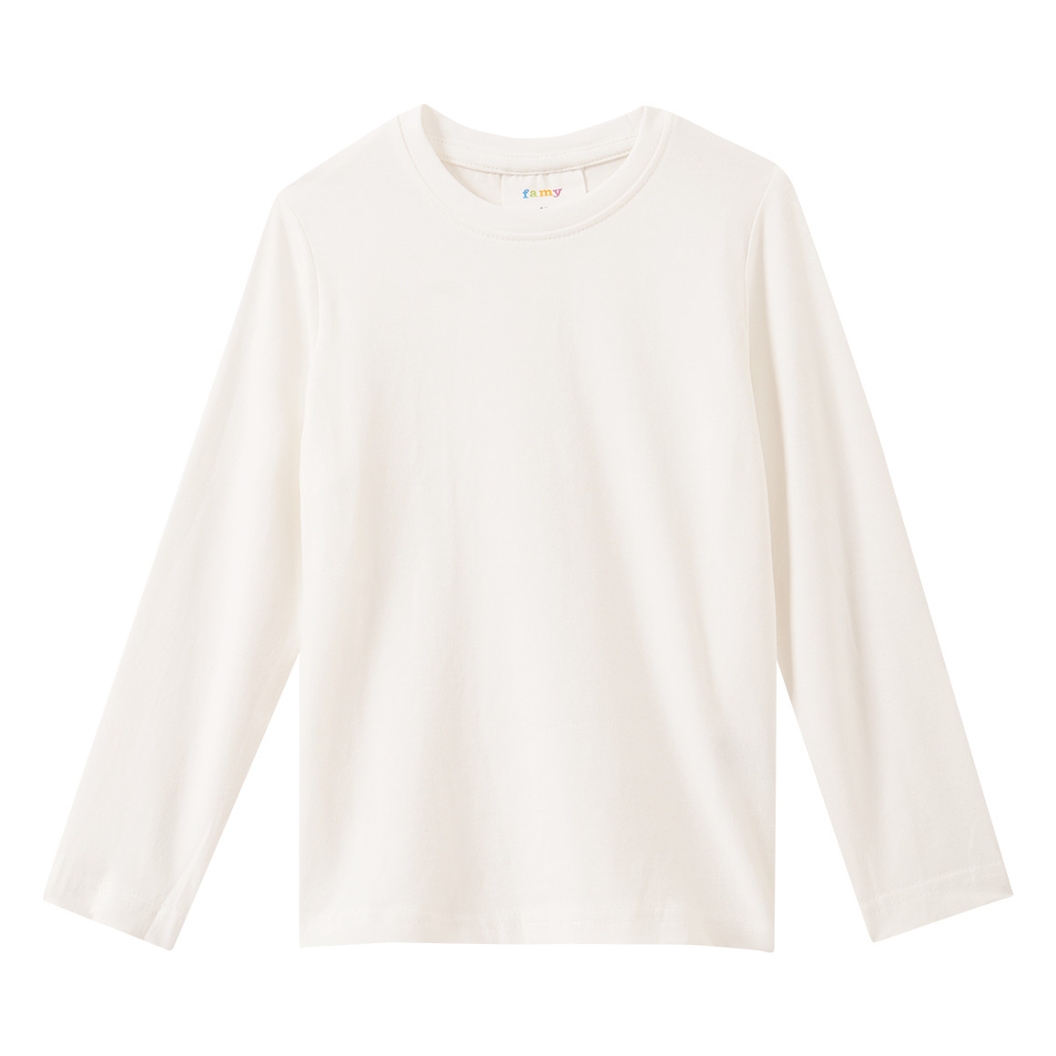 3 Mädchen Langarmshirts in Unifarben