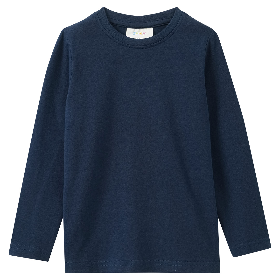 3 Mädchen Langarmshirts in Unifarben
