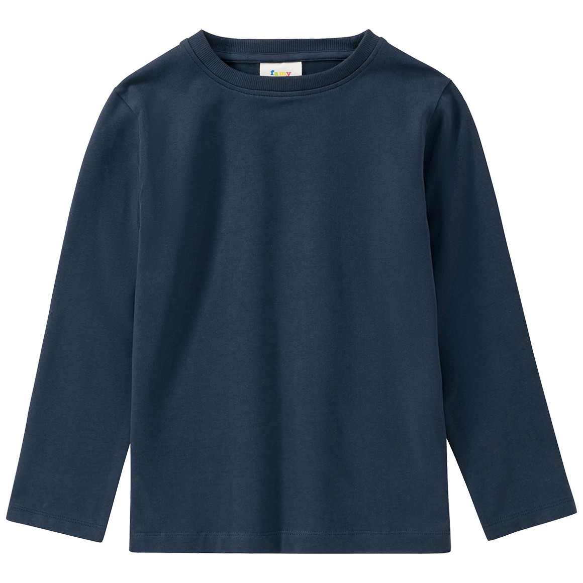 3 Kinder Langarmshirts im Basic-Look