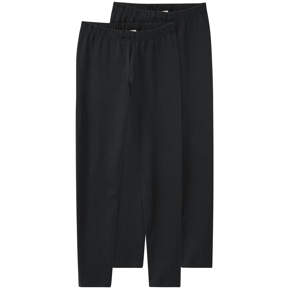 2 Mädchen Leggings mit Bio-Baumwolle