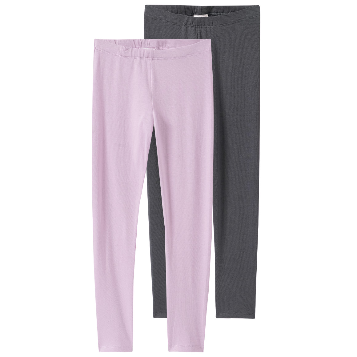 2 Mädchen Leggings mit Bio-Baumwolle