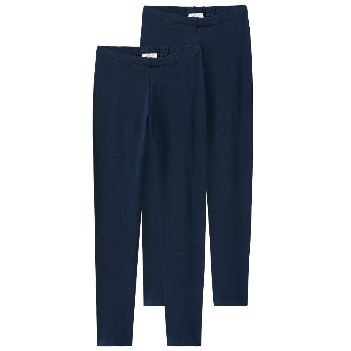 2 Mädchen Leggings mit Bio-Baumwolle