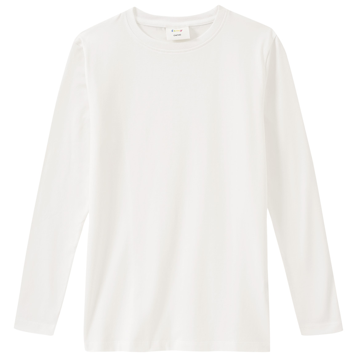 3 Kinder Langarmshirts im Basic-Look