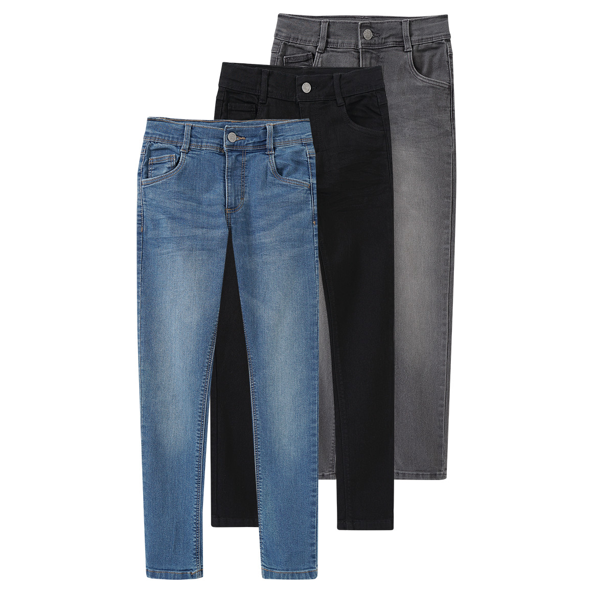 3 Jungen Slim-Jeans im 5-Pocket-Style