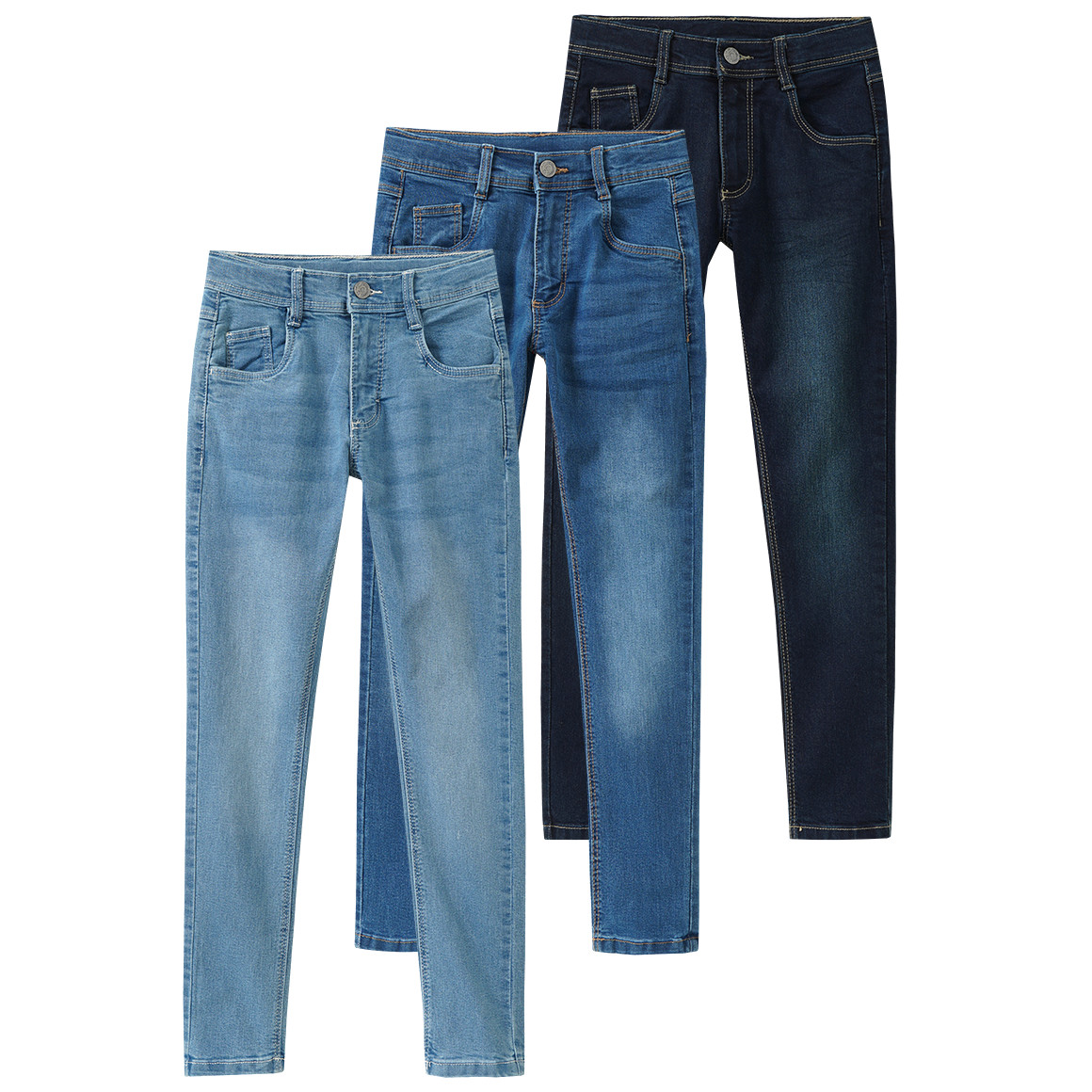 3 Jungen Slim-Jeans im 5-Pocket-Style