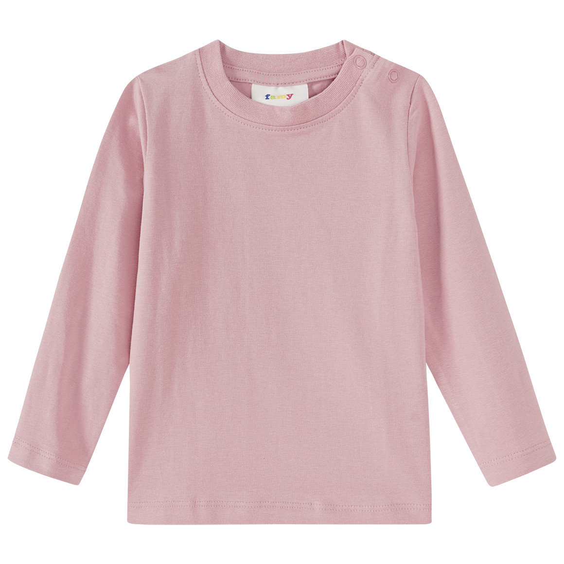 3 Baby Langarmshirts in Unifarben