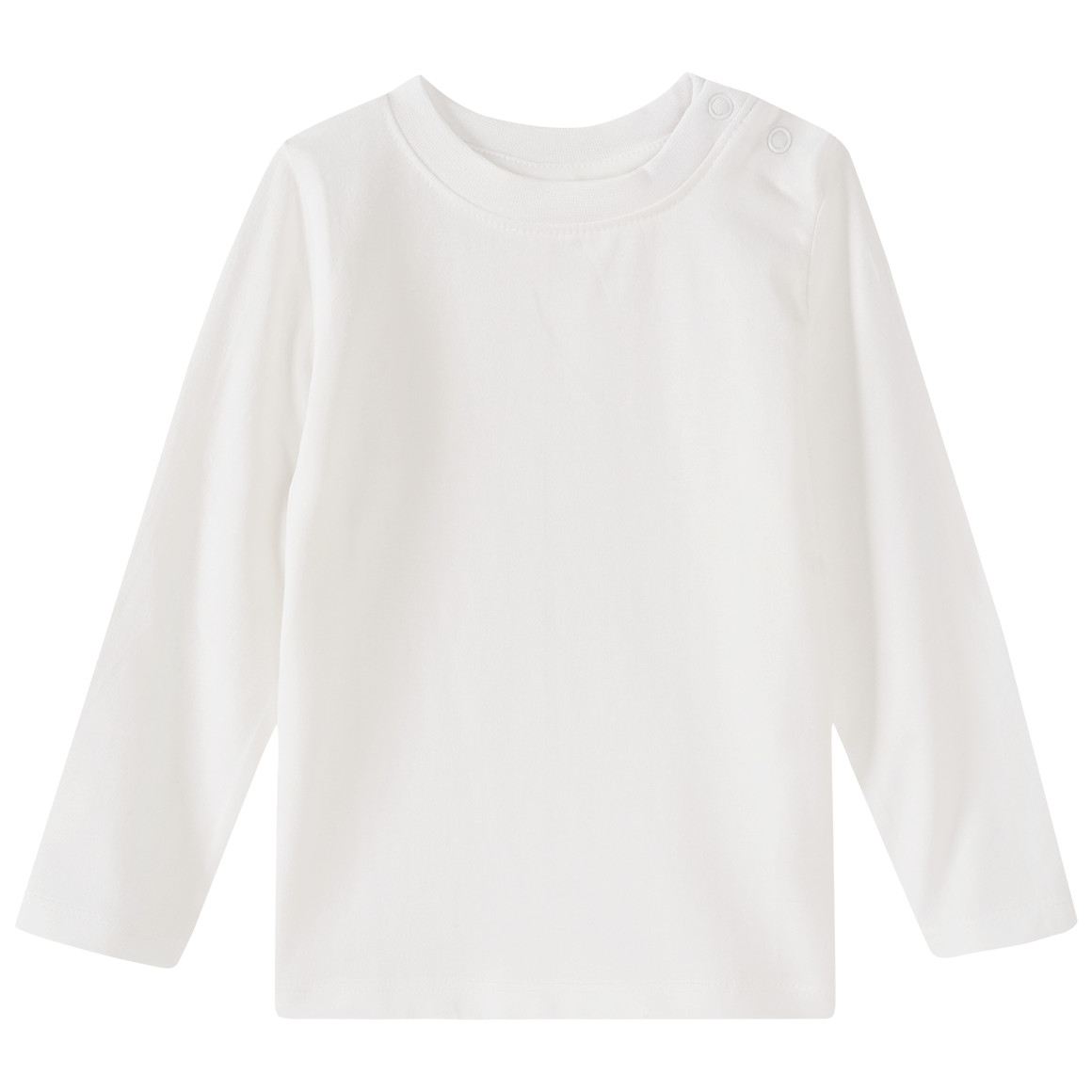 3 Baby Langarmshirts in Unifarben