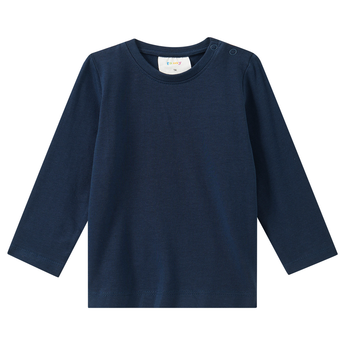 3 Baby Langarmshirts in Unifarben