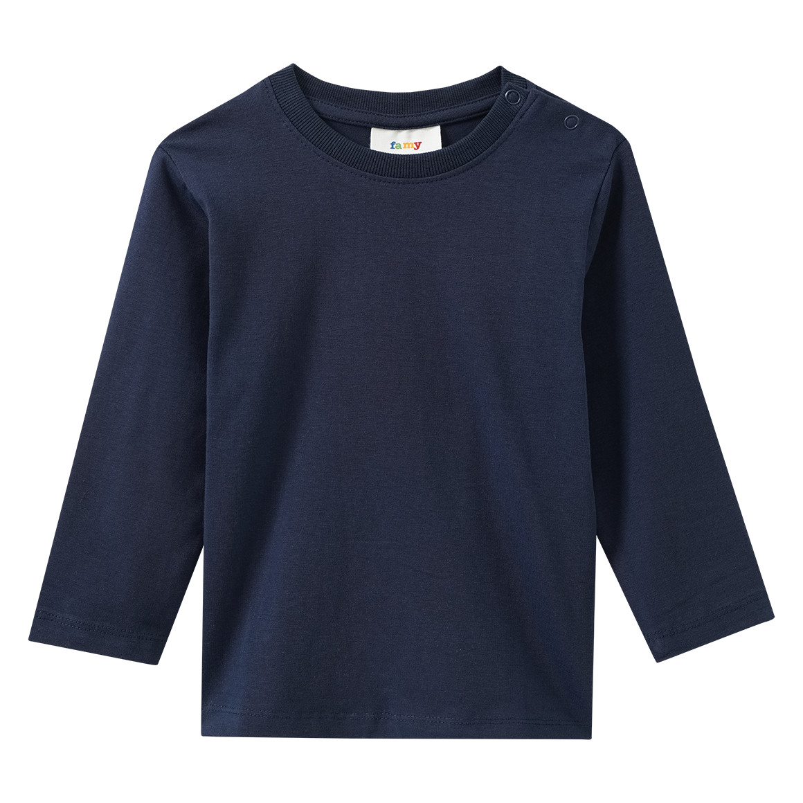 3 Baby Langarmshirts im Basic-Look