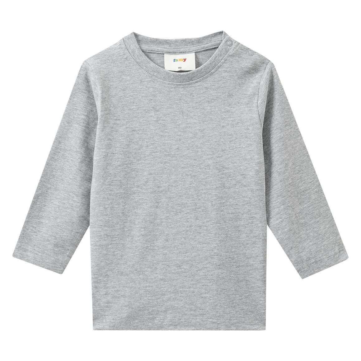 3 Baby Langarmshirts im Basic-Look