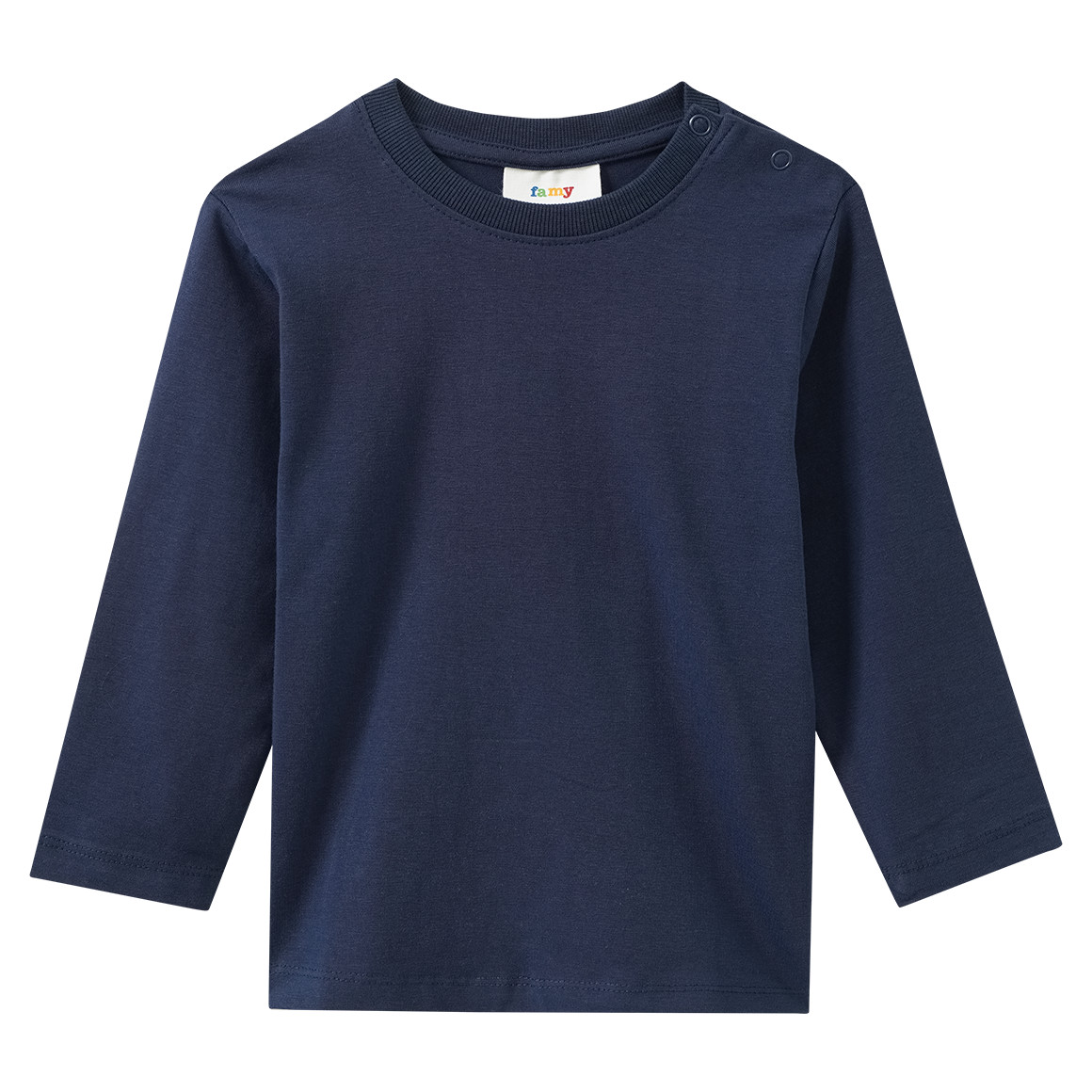 3 Baby Langarmshirts im Basic-Look