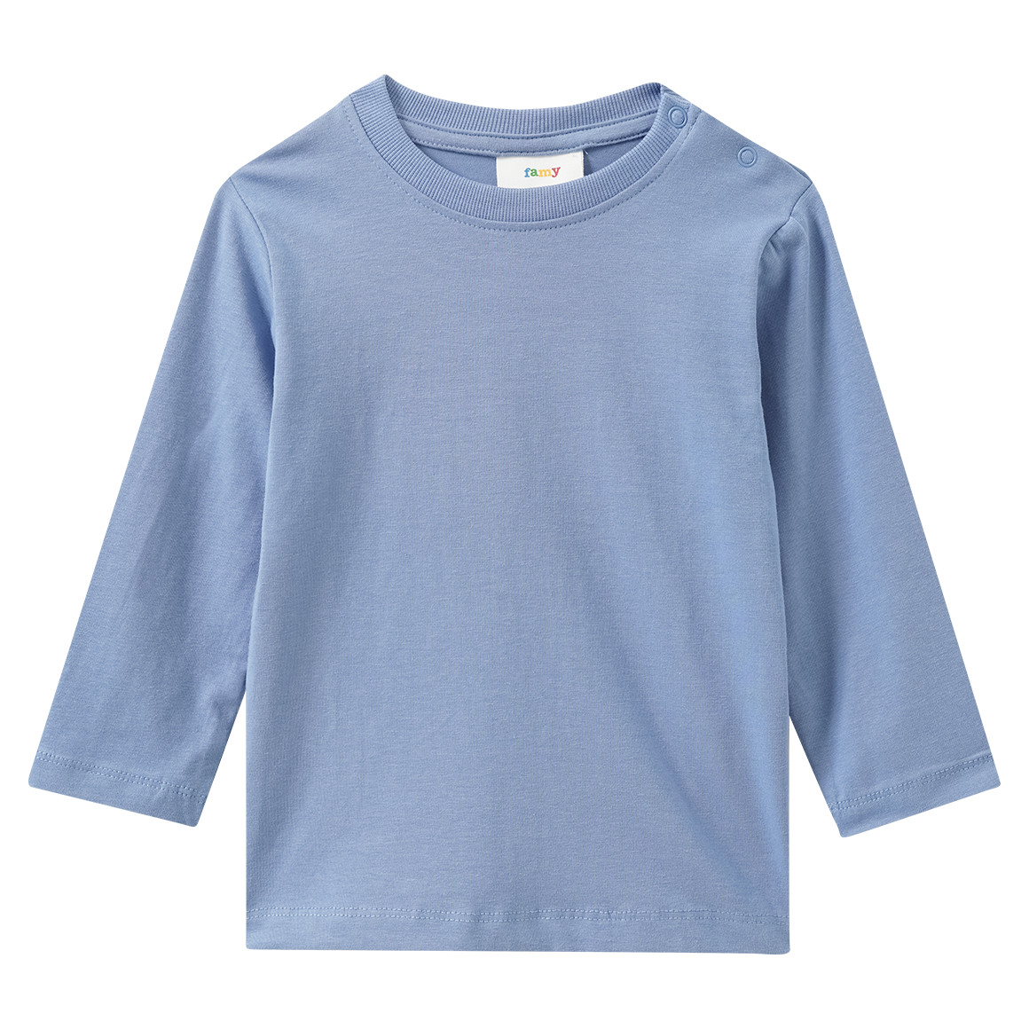 3 Baby Langarmshirts im Basic-Look