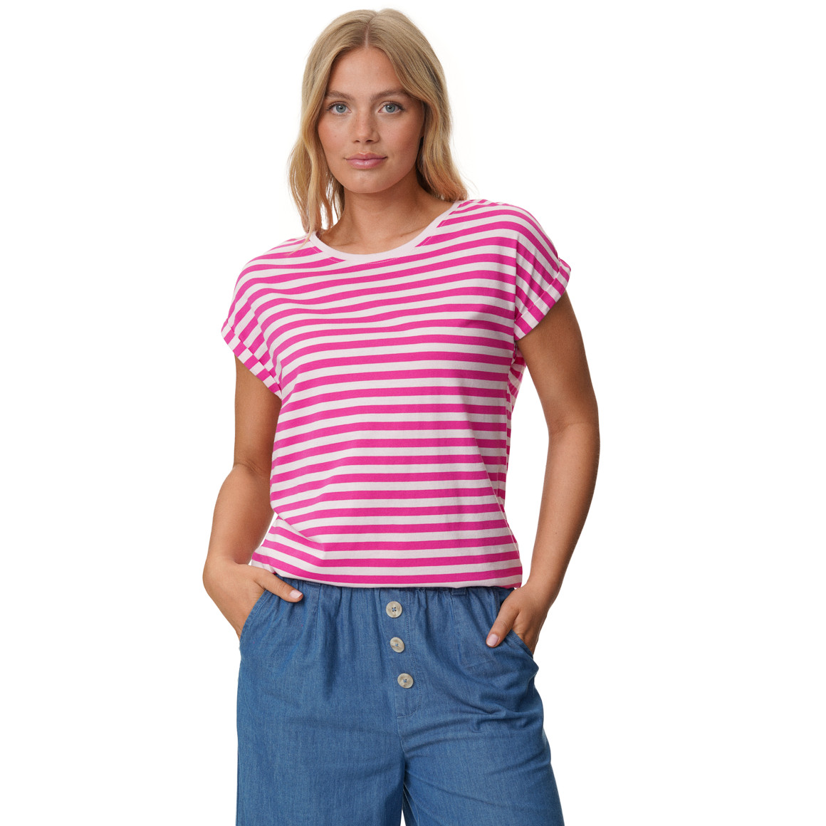 Damen T-Shirt mit Streifen
