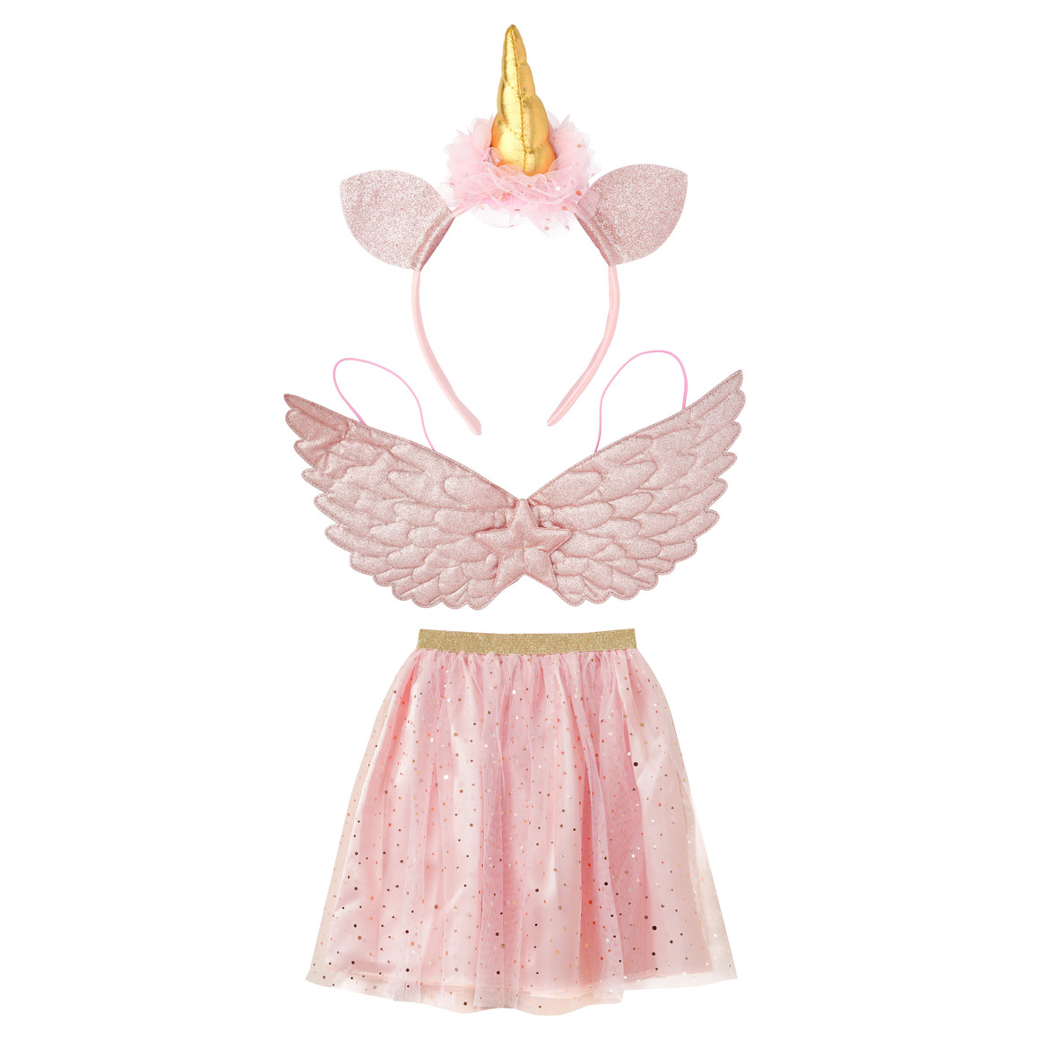 Kostüm-Set Einhorn 3-teilig