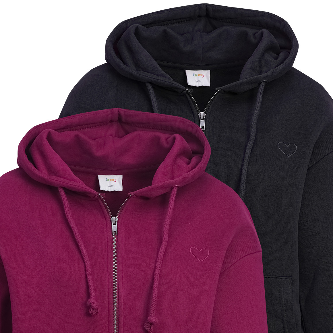2 Damen Sweatjacken im Set