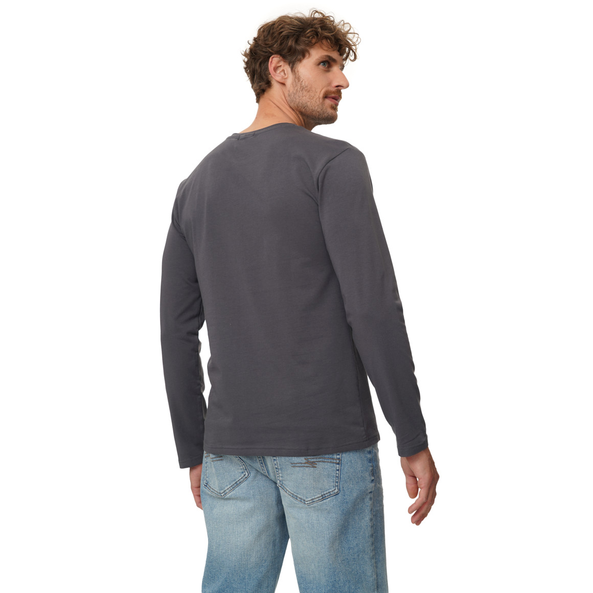 3 Herren Langarmshirts im Basic-Look