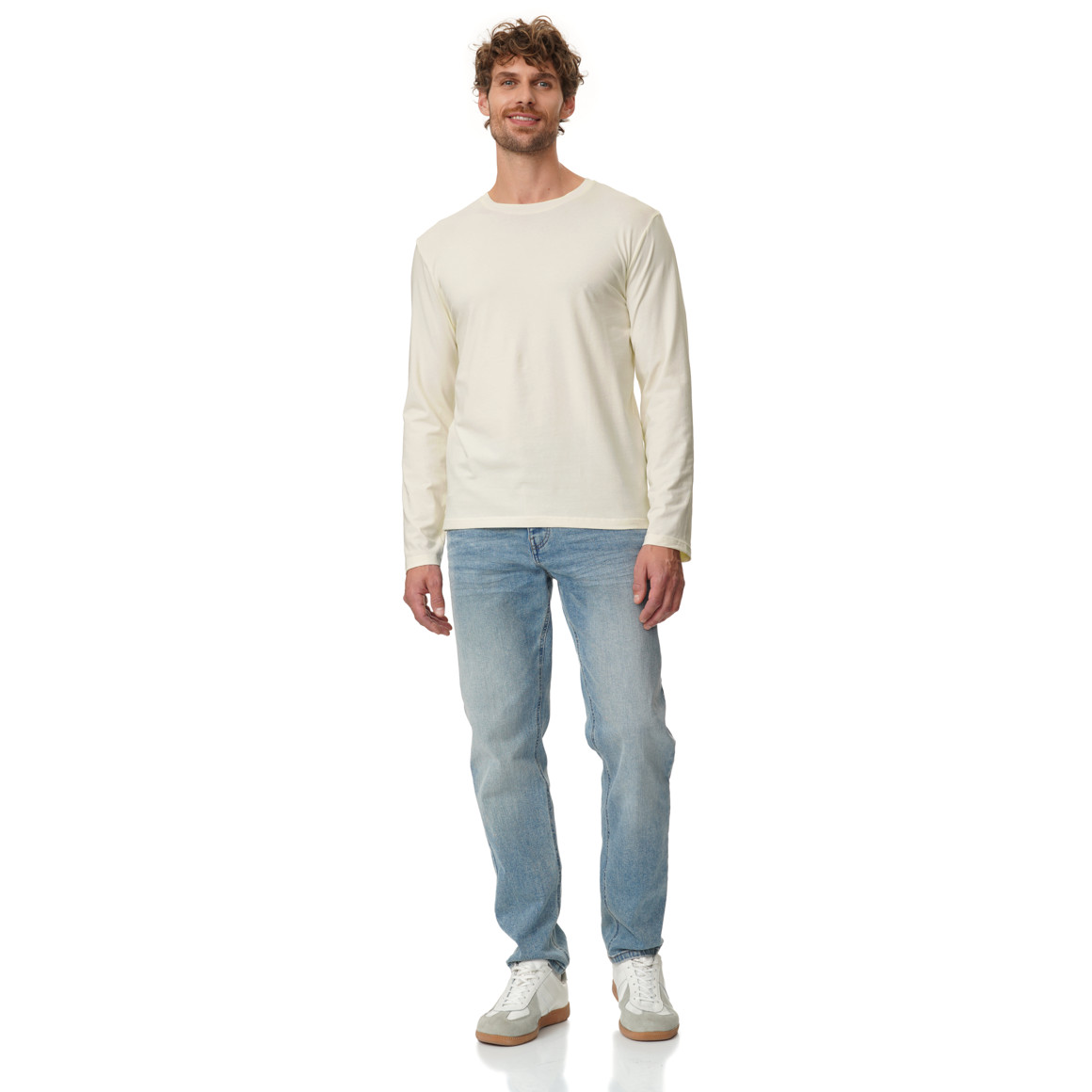 3 Herren Langarmshirts im Basic-Look