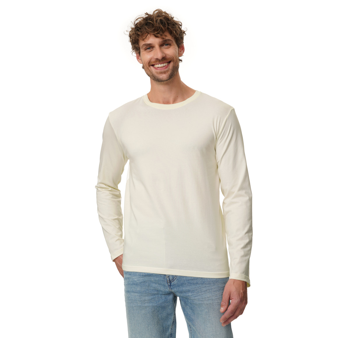 3 Herren Langarmshirts im Basic-Look
