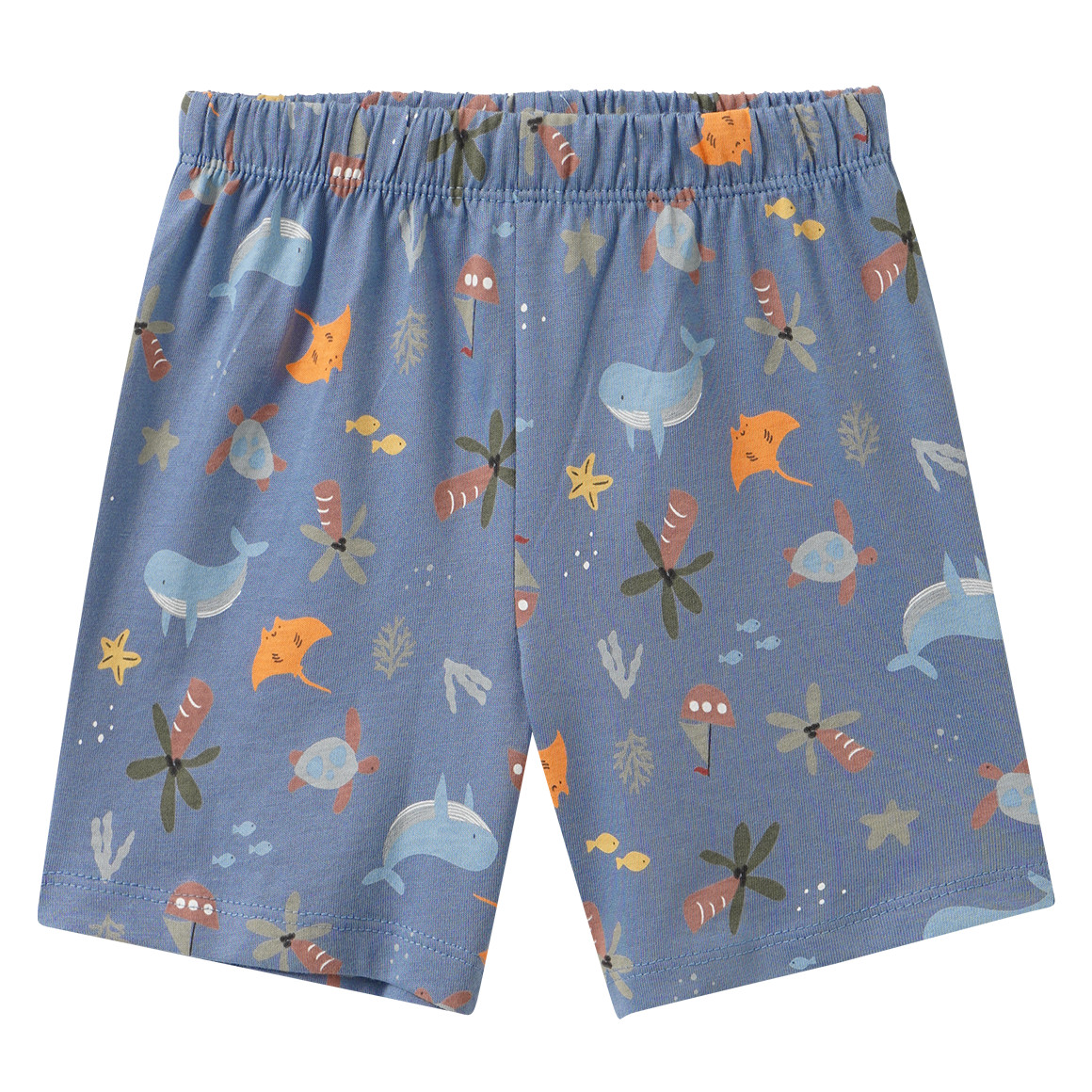 Baby-shorty met zeemotieven