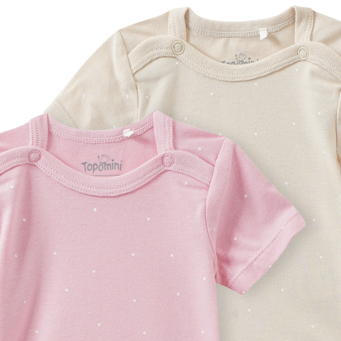 2 Baby Bodys mit Punkten