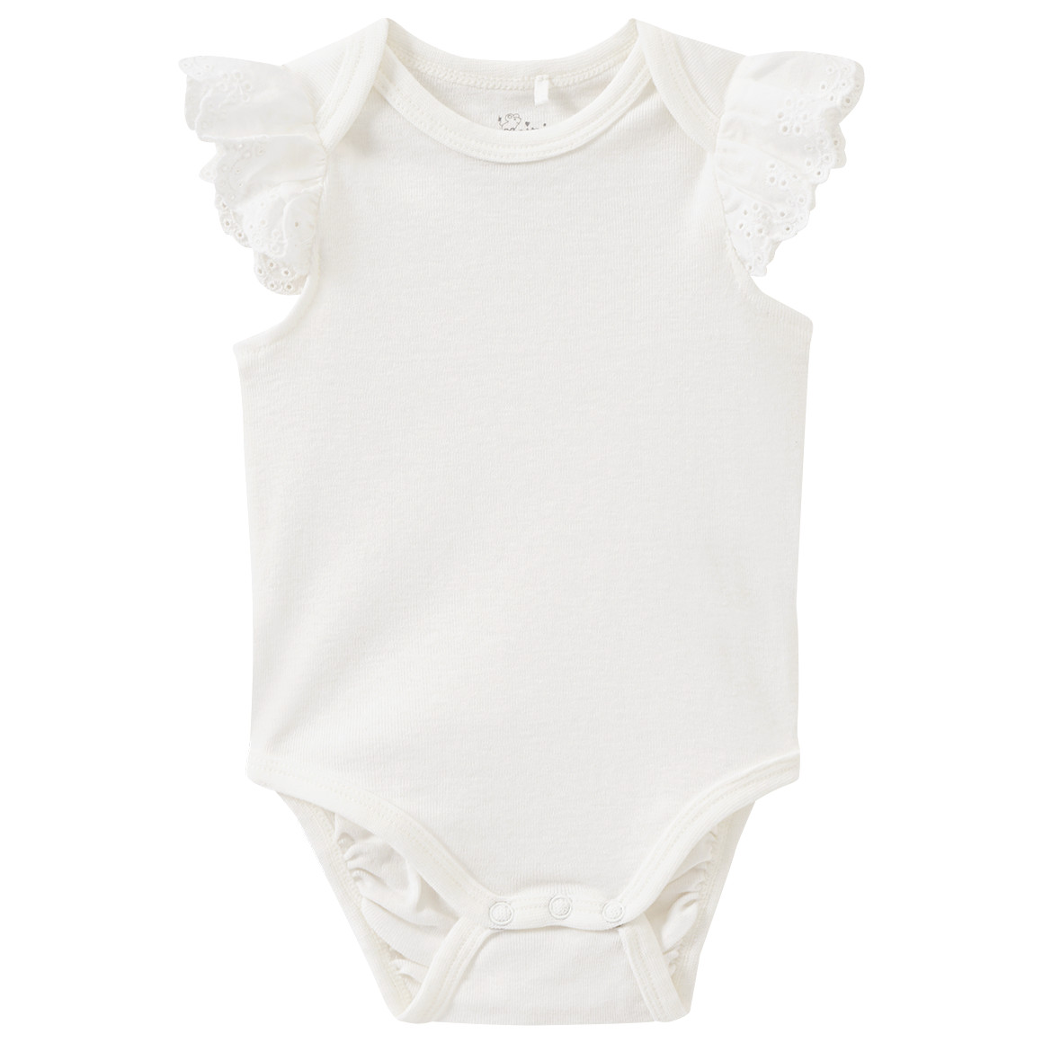 Baby Kurzarmbody mit Spitze
