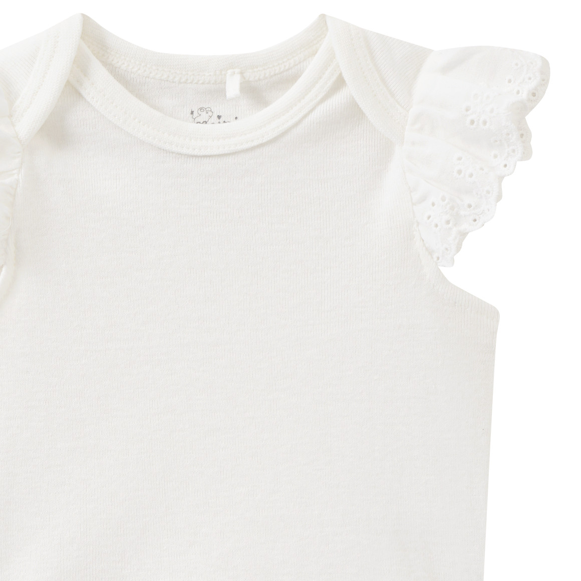 Baby Kurzarmbody mit Spitze