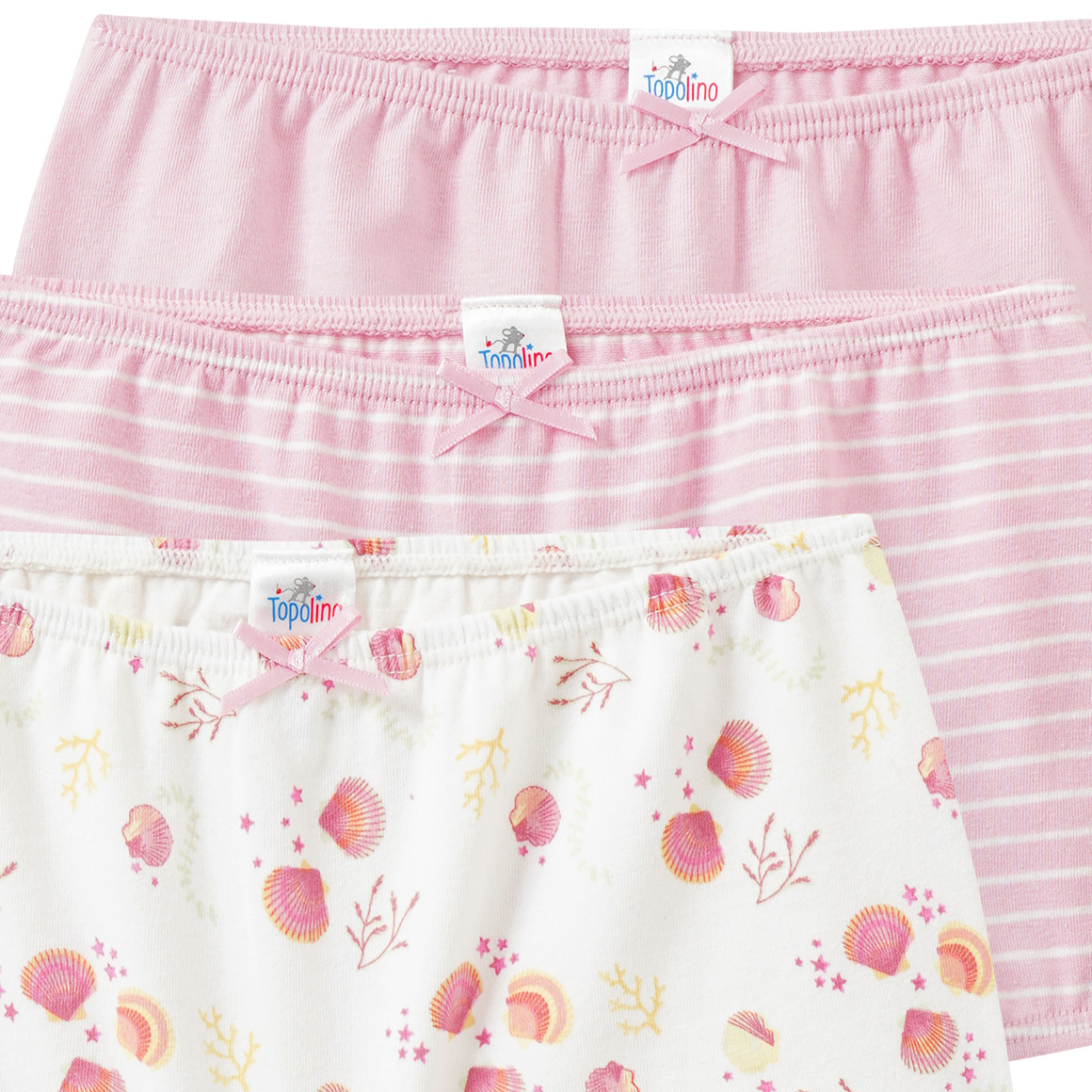 3 Mädchen Pantys in verschiedenen Dessins