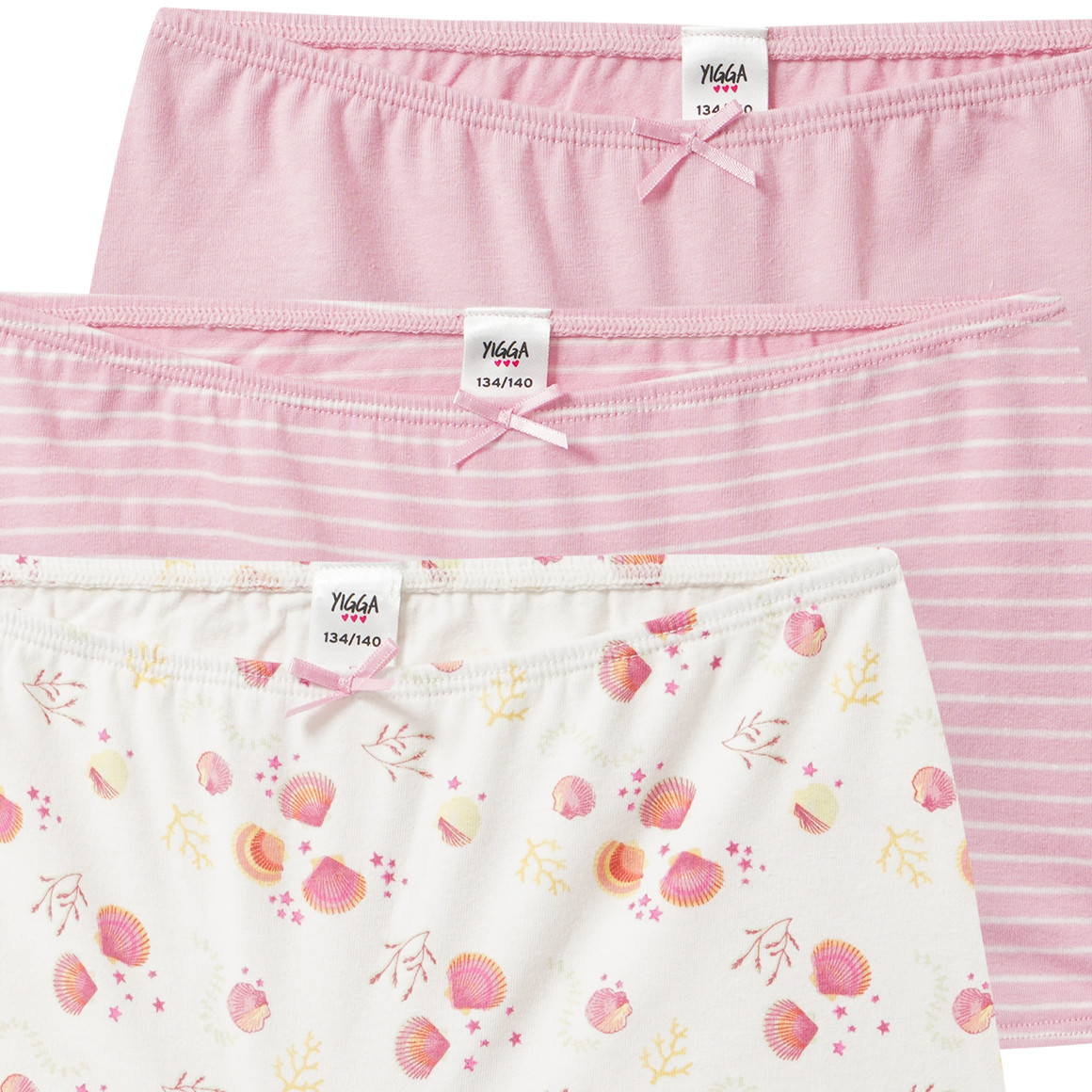 3 Mädchen Pantys in verschiedenen Dessins