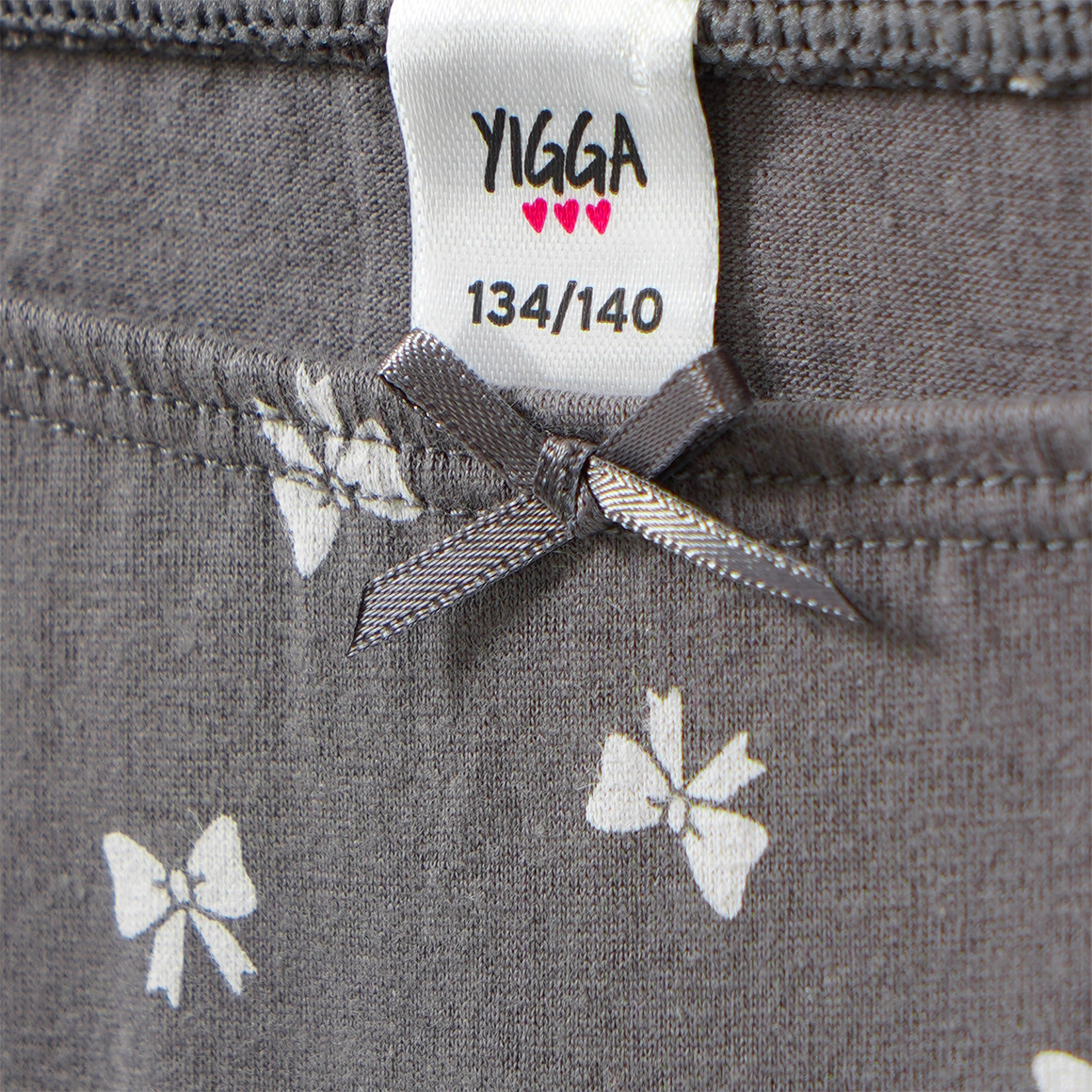 3 Mädchen Pantys mit Schleifen-Print