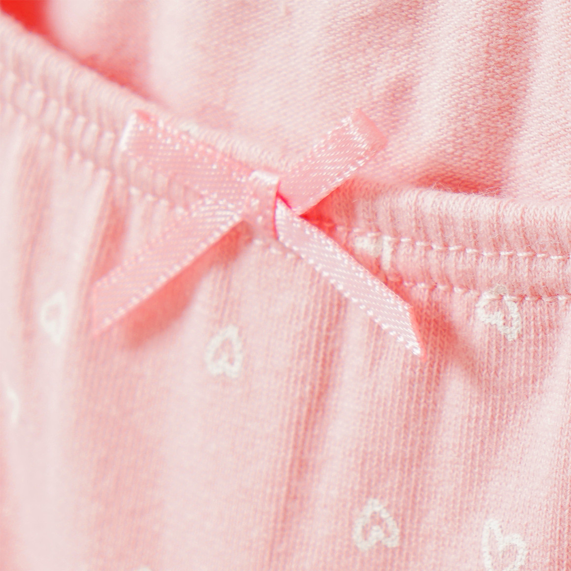 3 Mädchen Pantys mit Herz-Print
