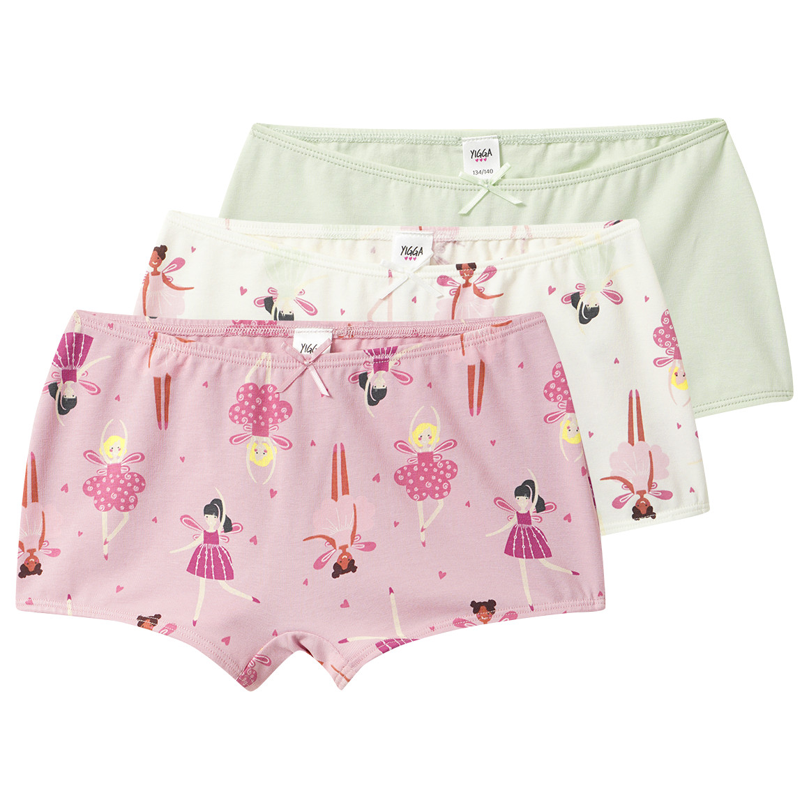 3 Mädchen Pantys mit Bio-Baumwolle