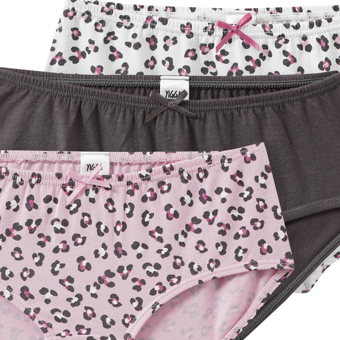 3 Mädchen Pantys in verschiedenen Dessins