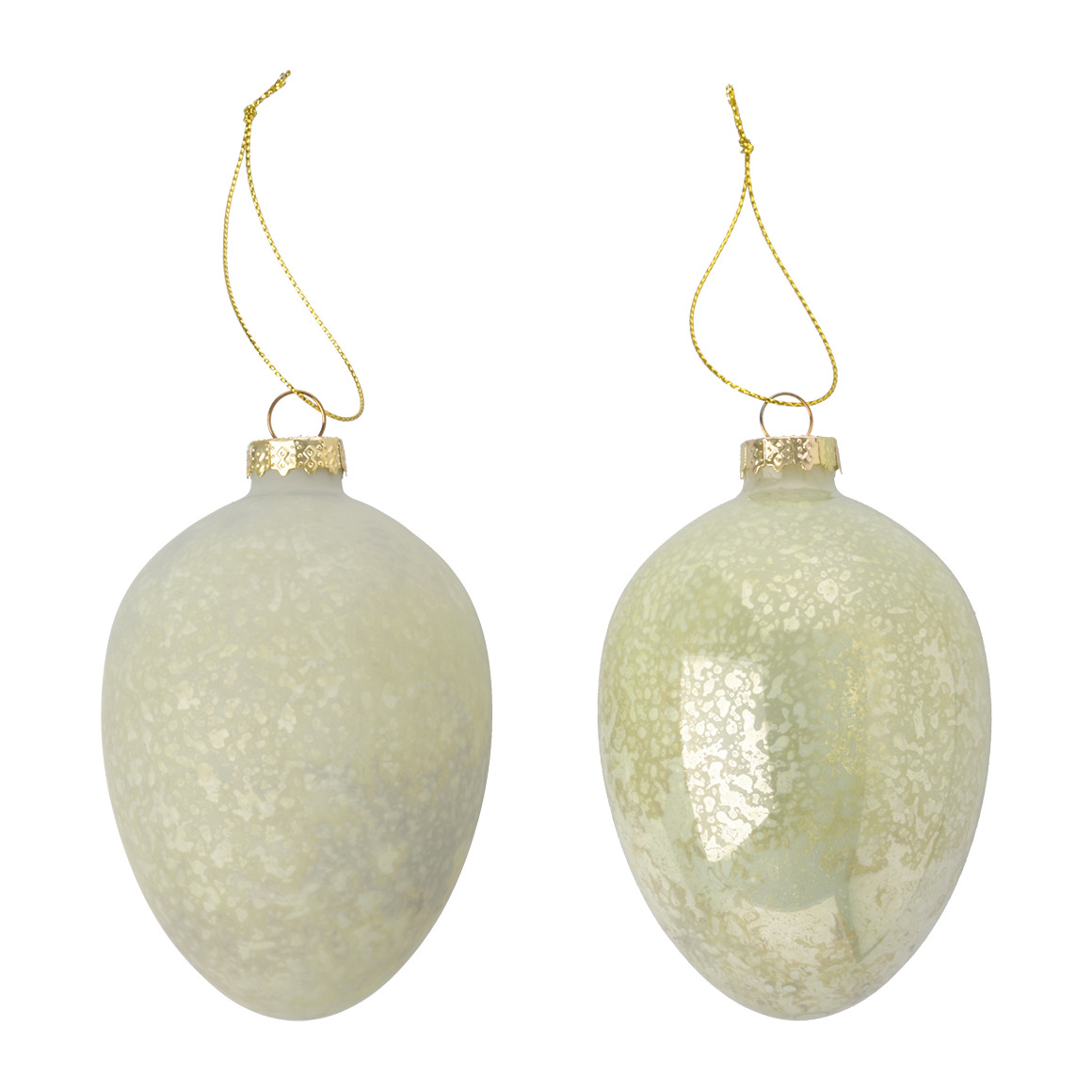 2 grote decohangers paasei van glas