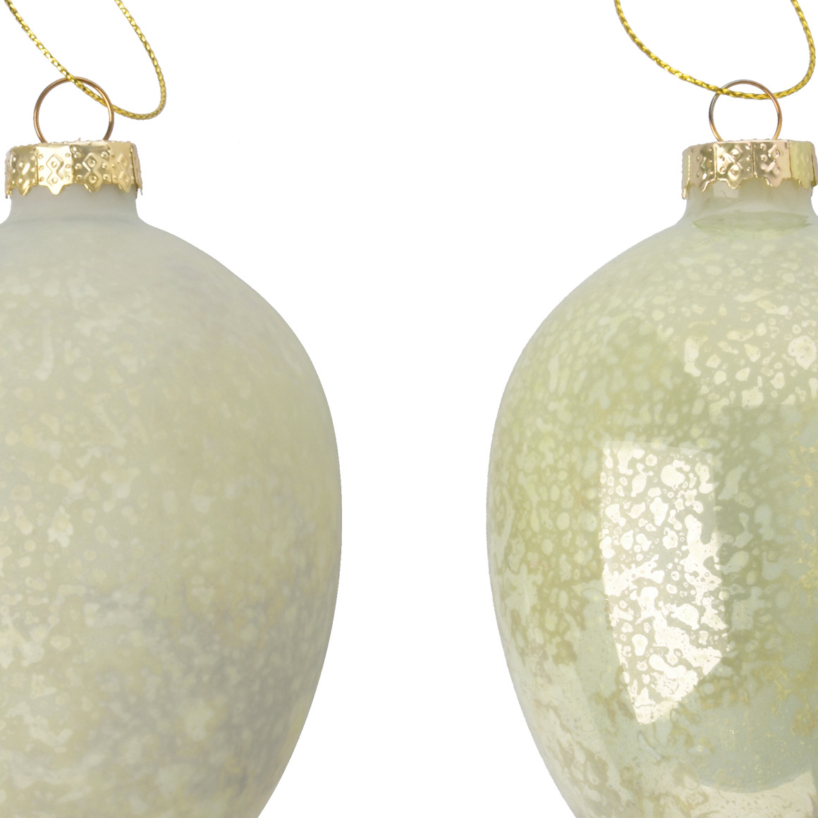 2 grote decohangers paasei van glas