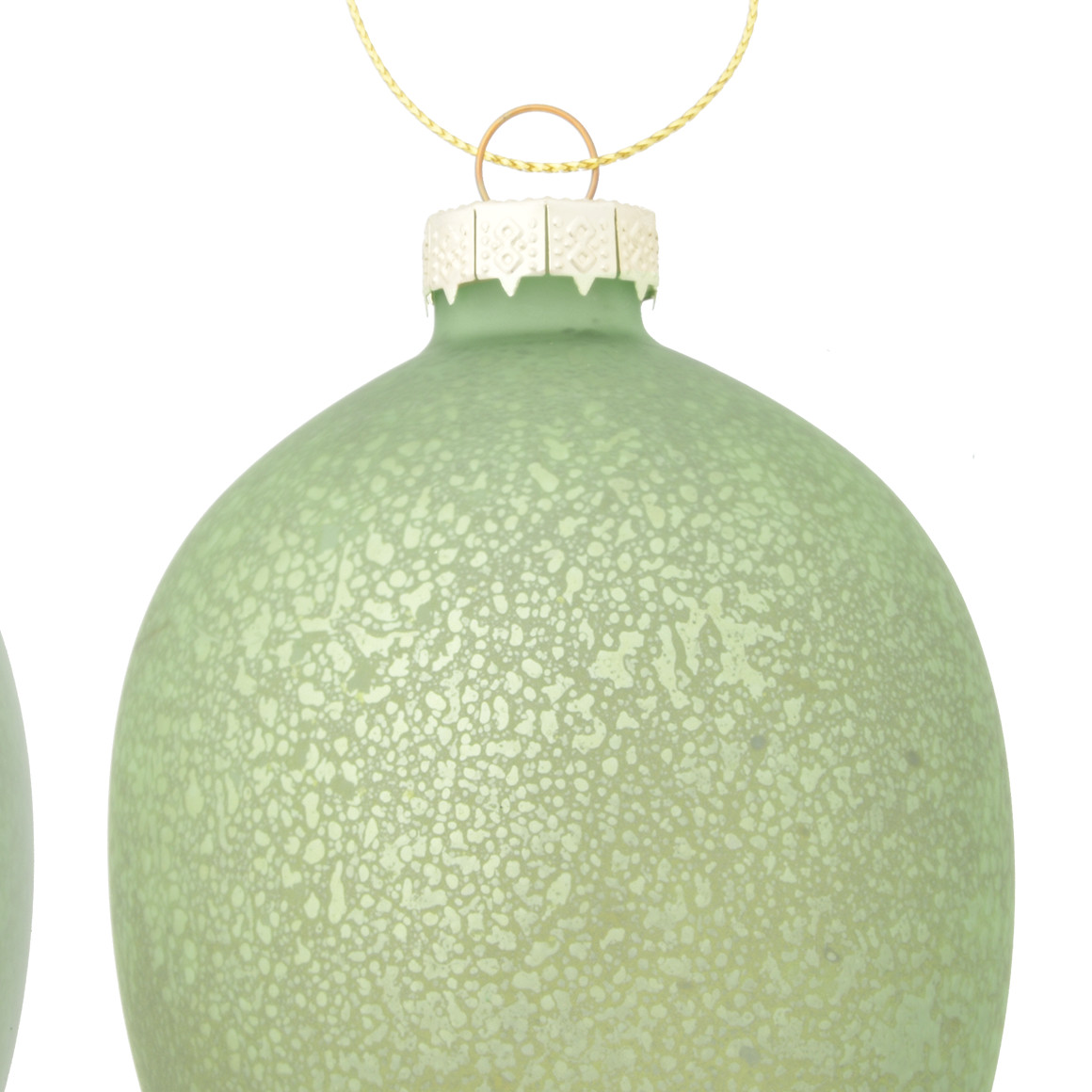 2 grote decoratieve hangers paasei van glas