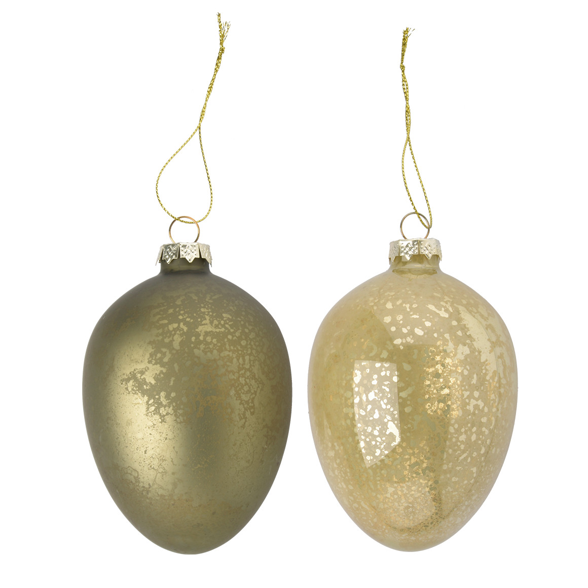 2 grote decohangers paasei van glas