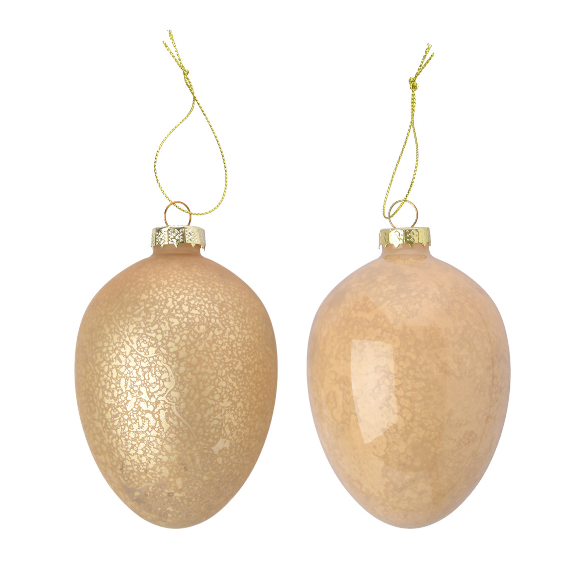 2 grote decohangers paasei van glas