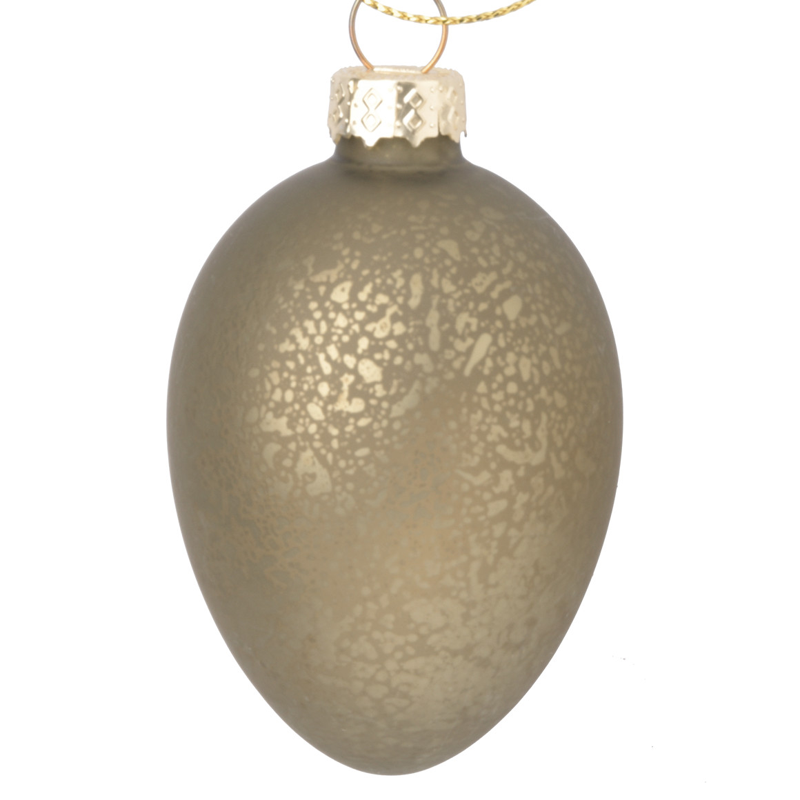 2 kleine hangende glazen deco-paaseieren