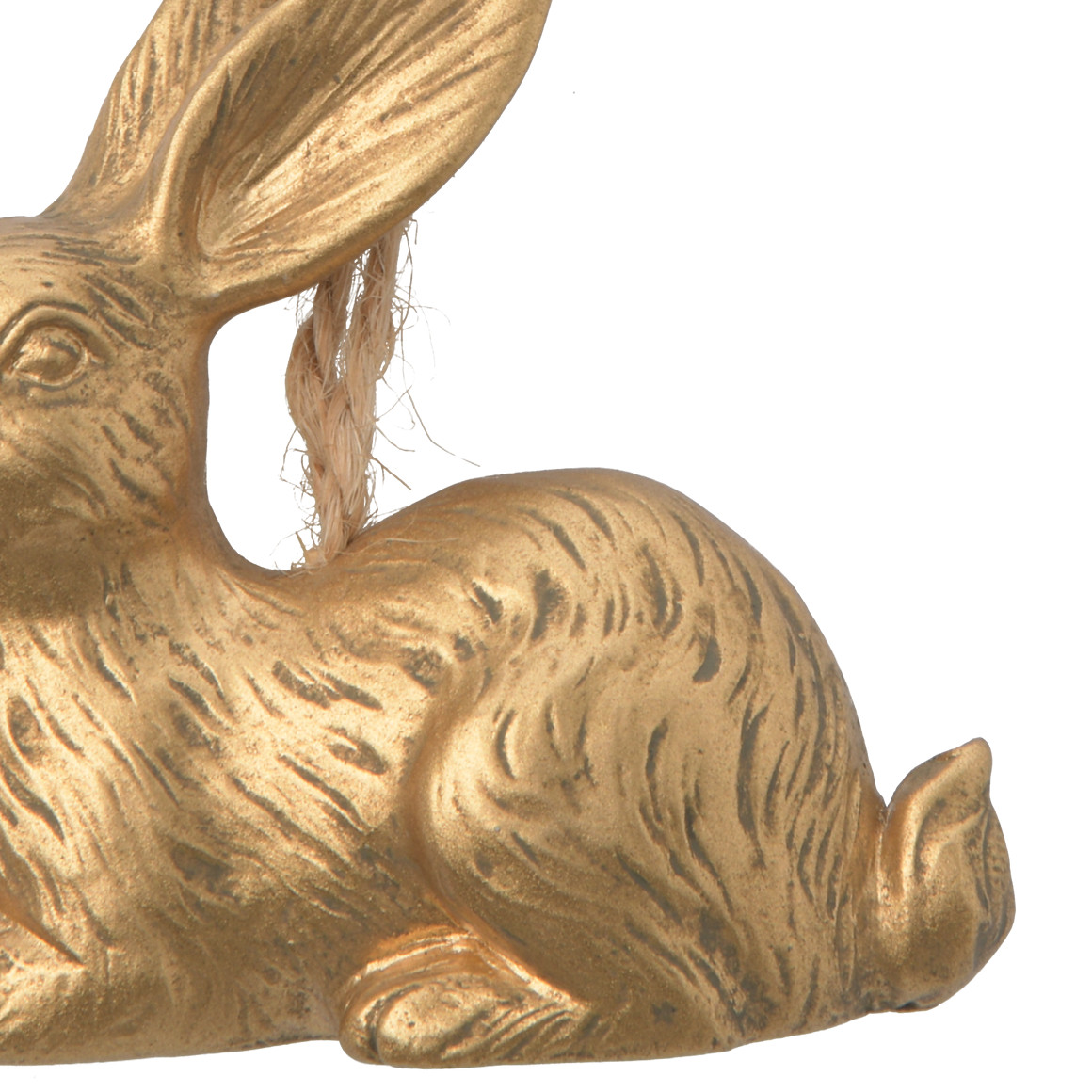 2 decoratieve hangers in de vorm van een haas