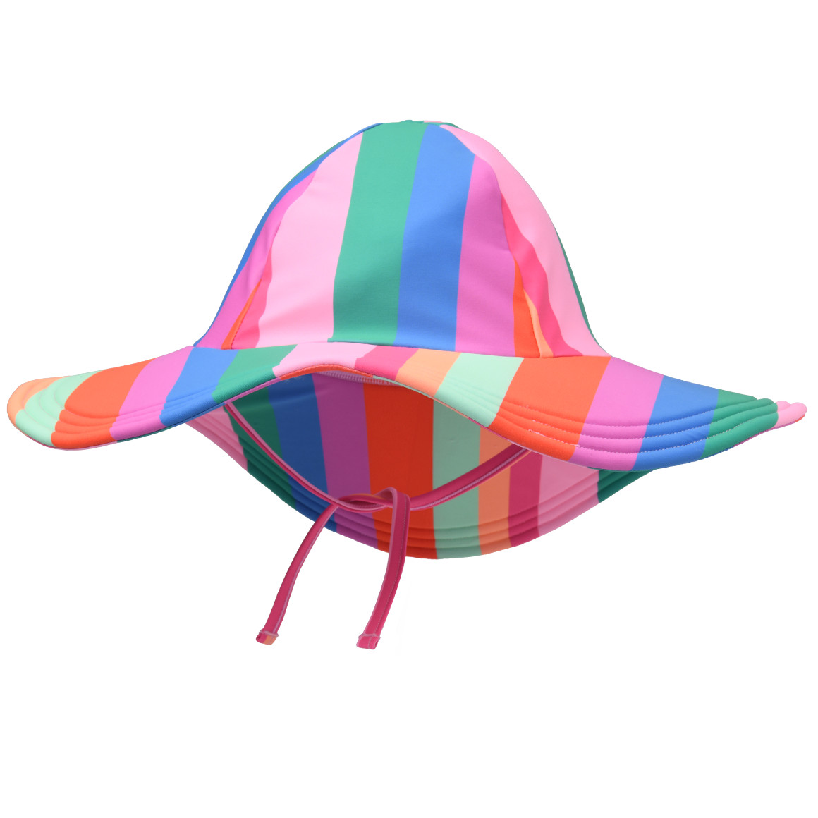 Mädchen UV-Badehut mit Streifen UPF60