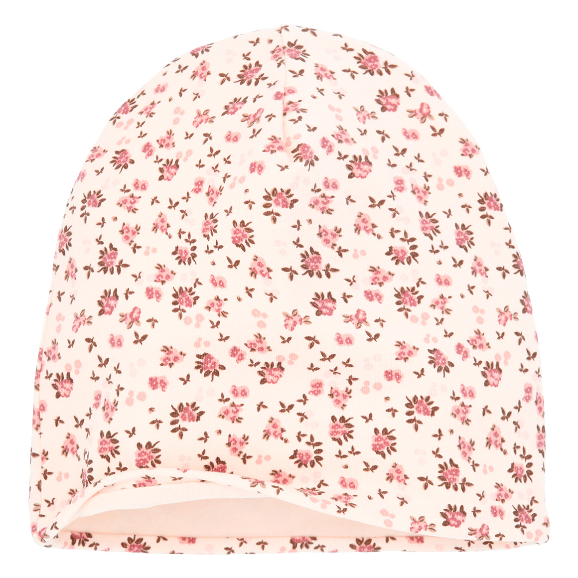 Baby Mütze mit Blumen allover