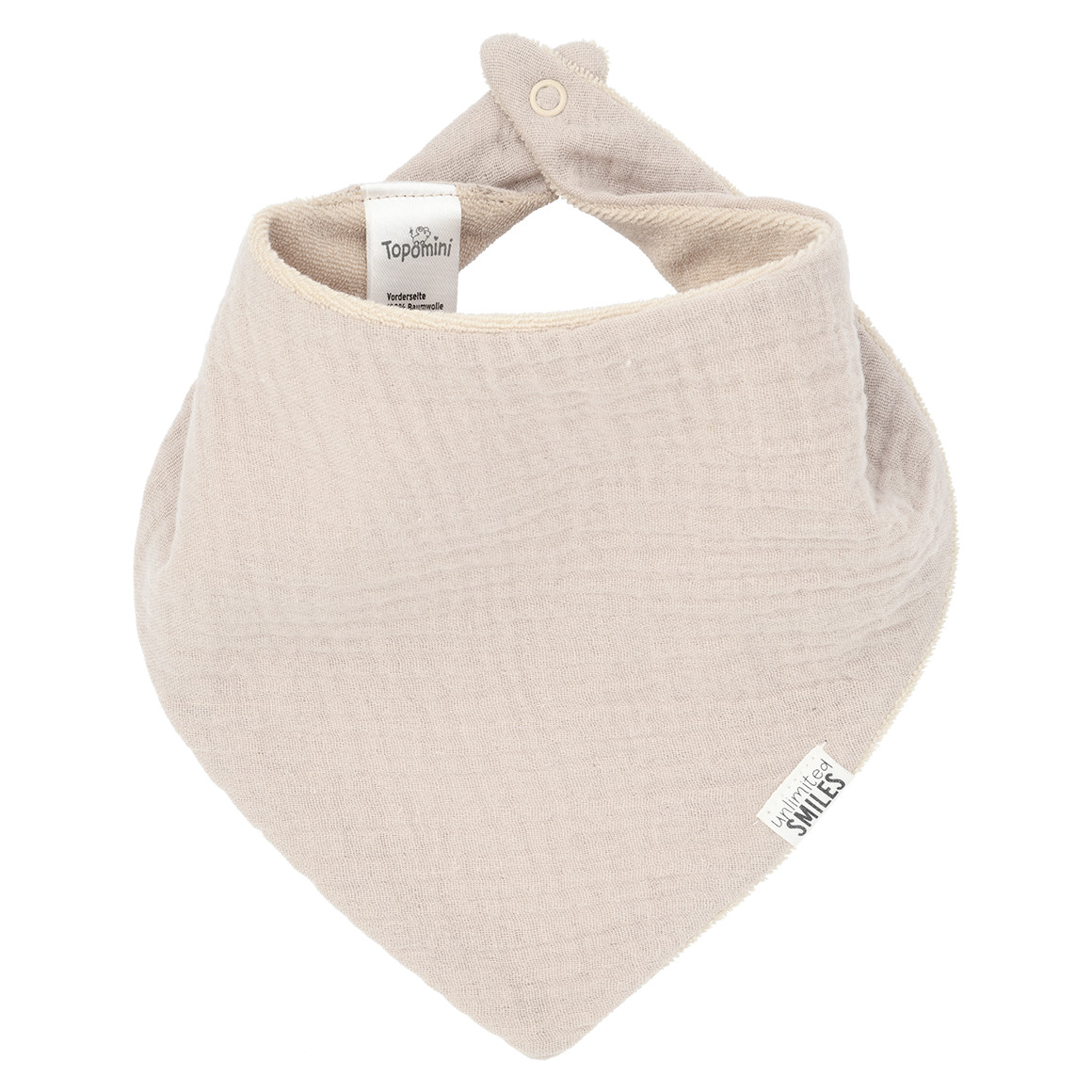 Baby Musselin-Bandana mit Frottee Innensei