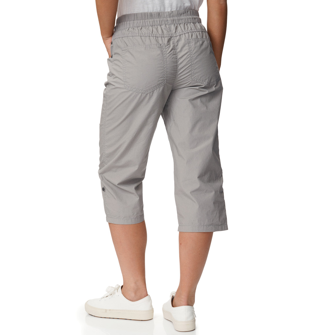 Damen Capri-Hose mit Elastikbund