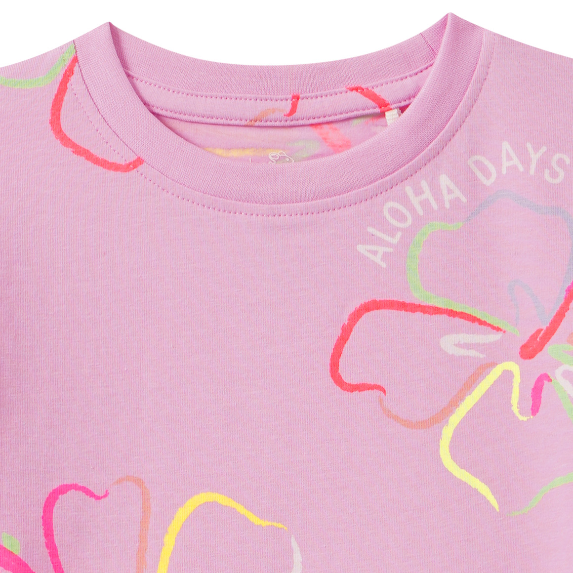 Mädchen T-Shirt mit Neon-Prints