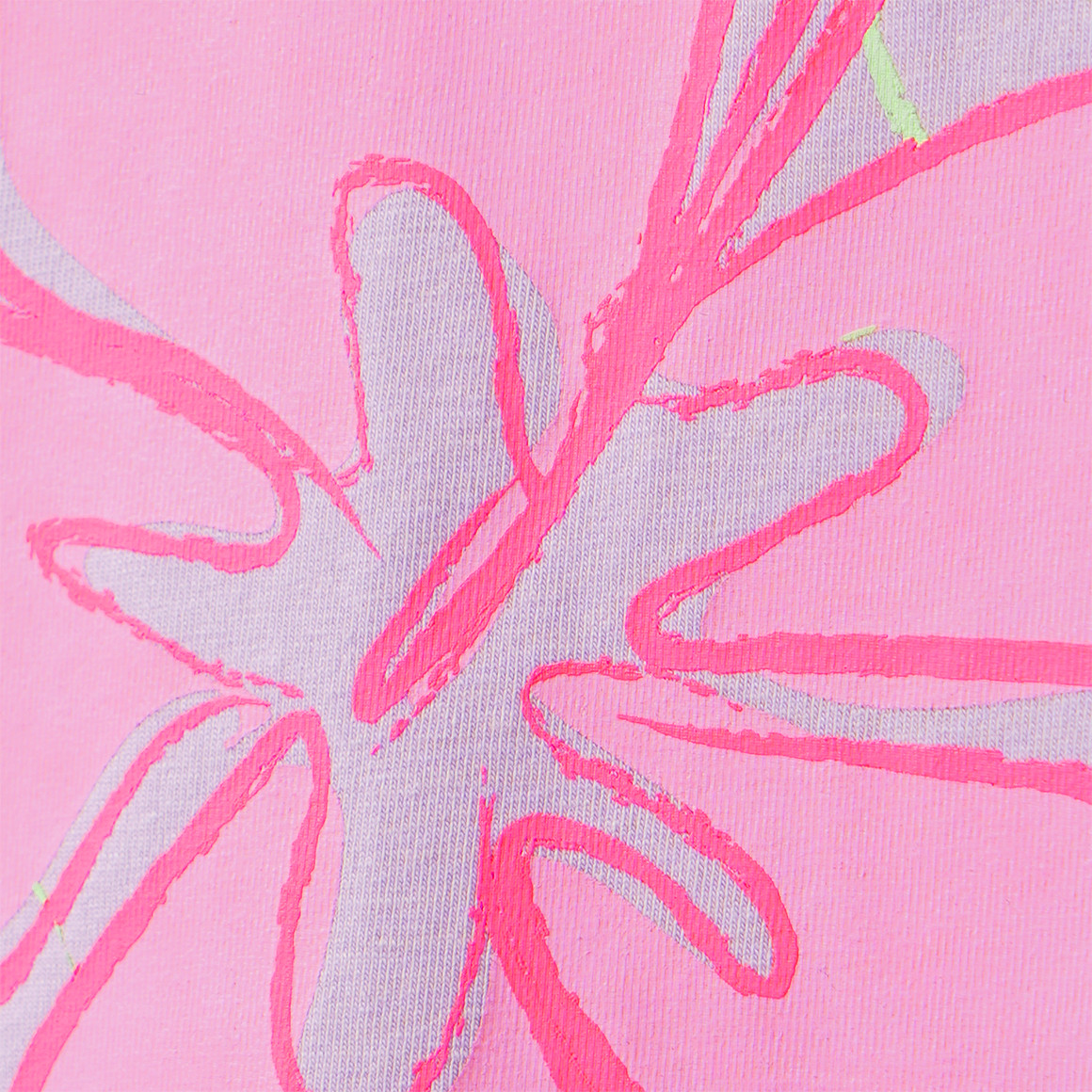 Mädchen T-Shirt mit Neon-Print