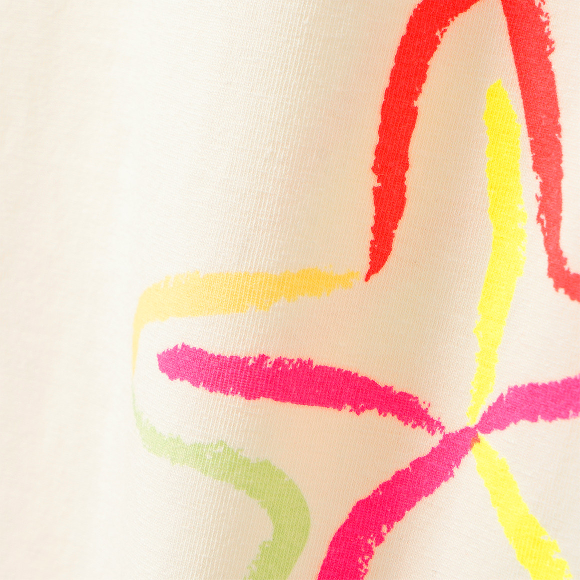 Mädchen T-Shirt mit Neon-Prints