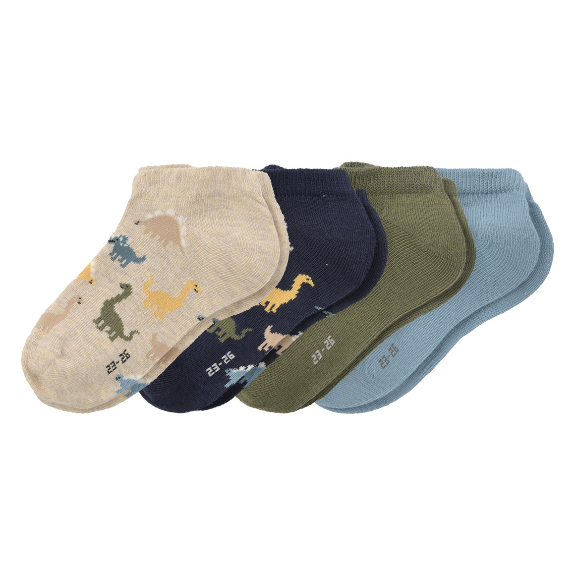 4 paar sneakersokken voor jongens